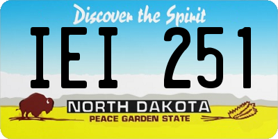 ND license plate IEI251