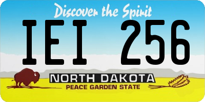 ND license plate IEI256