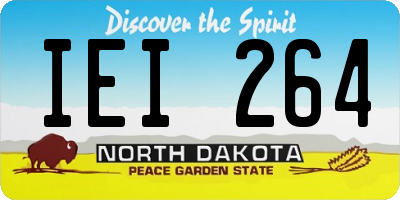 ND license plate IEI264