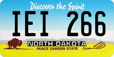 ND license plate IEI266