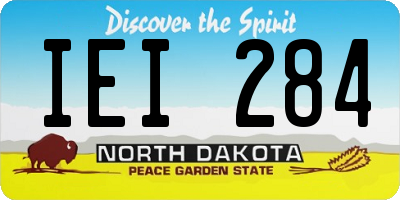 ND license plate IEI284