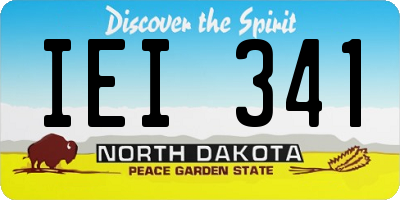 ND license plate IEI341