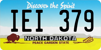 ND license plate IEI379