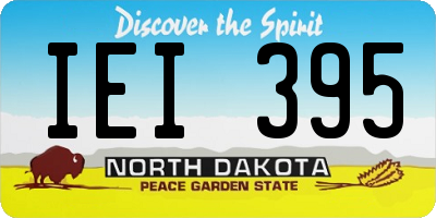 ND license plate IEI395