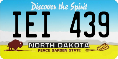 ND license plate IEI439