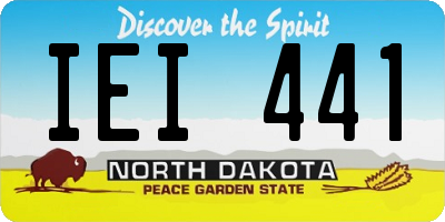 ND license plate IEI441