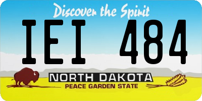 ND license plate IEI484
