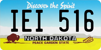 ND license plate IEI516