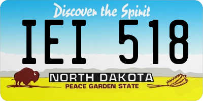 ND license plate IEI518