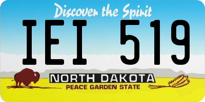 ND license plate IEI519