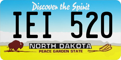 ND license plate IEI520