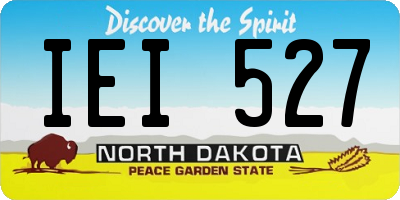 ND license plate IEI527