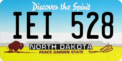 ND license plate IEI528