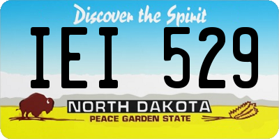ND license plate IEI529