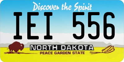 ND license plate IEI556