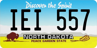 ND license plate IEI557