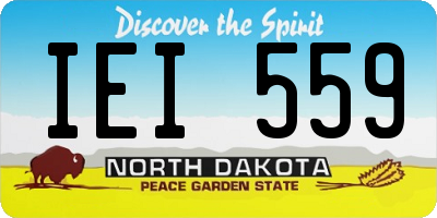 ND license plate IEI559