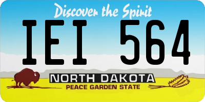 ND license plate IEI564