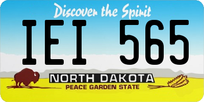 ND license plate IEI565