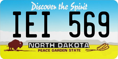 ND license plate IEI569