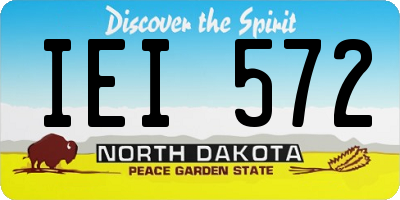 ND license plate IEI572