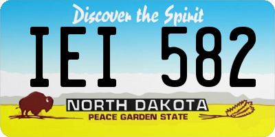ND license plate IEI582