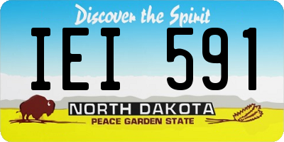 ND license plate IEI591
