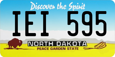 ND license plate IEI595