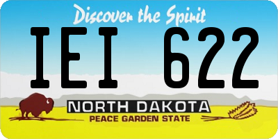 ND license plate IEI622