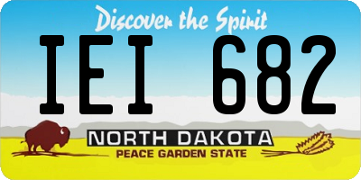 ND license plate IEI682