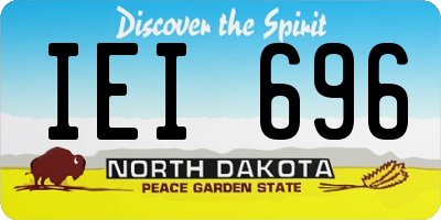 ND license plate IEI696