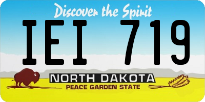 ND license plate IEI719