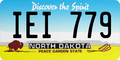 ND license plate IEI779