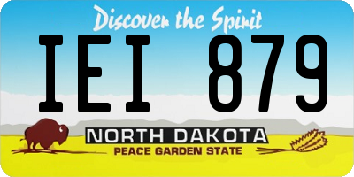 ND license plate IEI879
