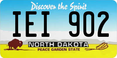 ND license plate IEI902