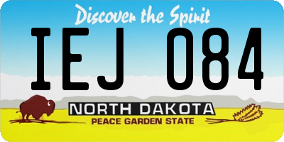 ND license plate IEJ084