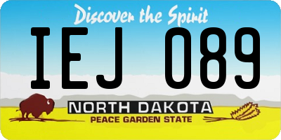 ND license plate IEJ089