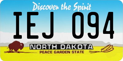 ND license plate IEJ094