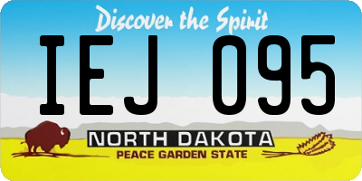 ND license plate IEJ095