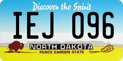 ND license plate IEJ096