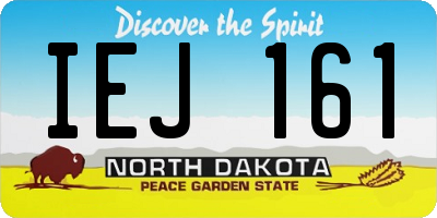 ND license plate IEJ161