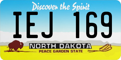ND license plate IEJ169