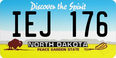 ND license plate IEJ176