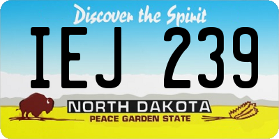 ND license plate IEJ239