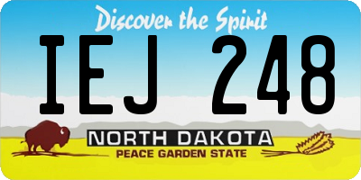 ND license plate IEJ248