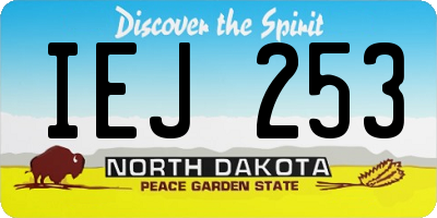 ND license plate IEJ253