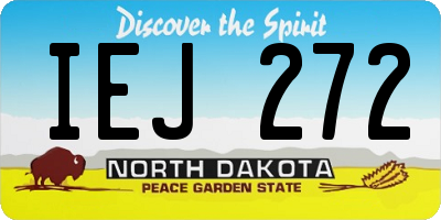 ND license plate IEJ272