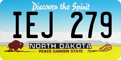 ND license plate IEJ279