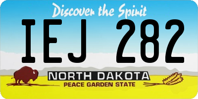 ND license plate IEJ282