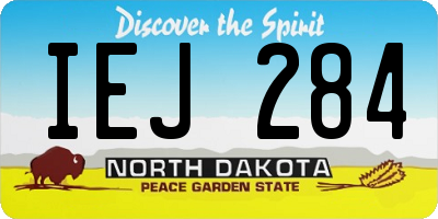 ND license plate IEJ284
